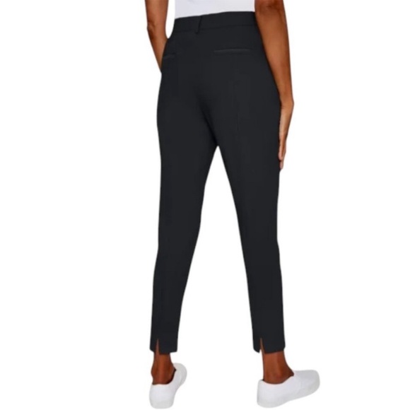 NWT Mario Serrani Pull On Pant Textured Black Size Large - Picture 2 of 15